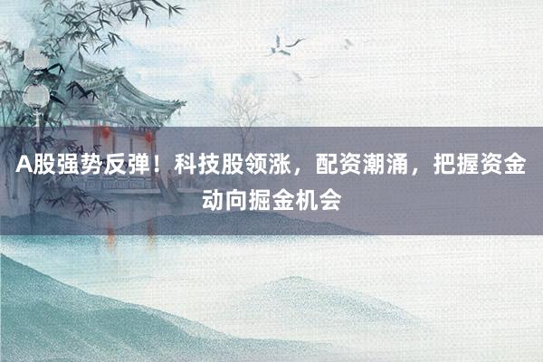 A股强势反弹！科技股领涨，配资潮涌，把握资金动向掘金机会